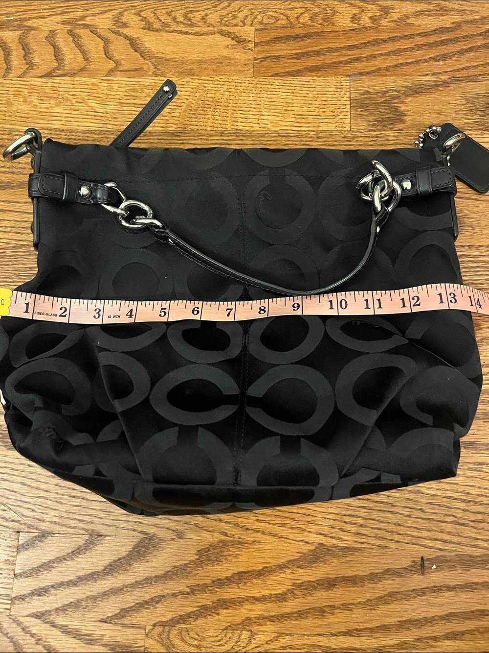 Coach Brooke Signature Canvas Hobo Shoulder Handbag Black no. 14147 COA - Picture 9 of 10